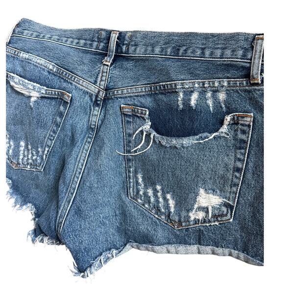 AGOLDE Parker‎ Vintage Cutoff Organic Denim Shorts in Rock Steady Size 29 - Picture 9 of 9
